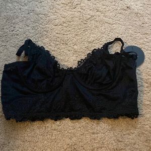 Black lace bralette